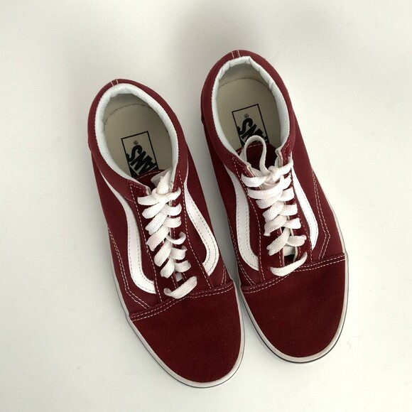 Vans Old Skool Suede Lace-up Sneakers Maroon 7.5 - Picture 11 of 12